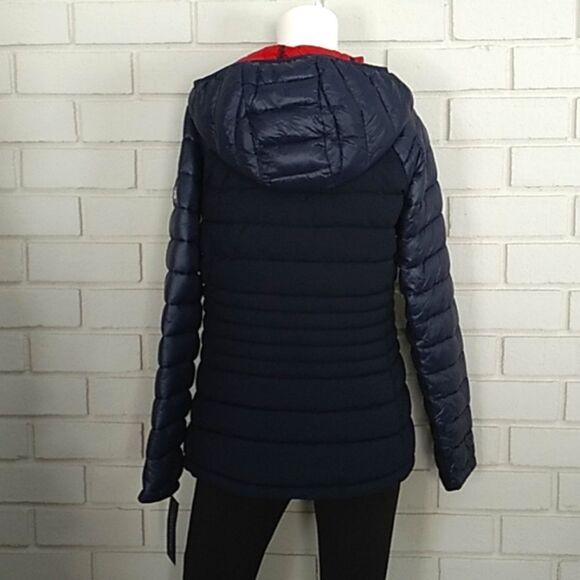 Tommy Hilfiger Hooded Packable Navy Puffer Coat. Size Medium  NWT - Picture 8 of 16